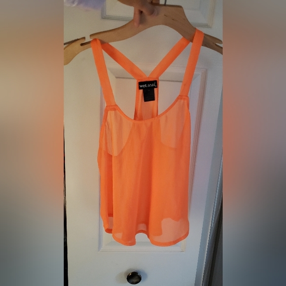 Wet Seal Orange top - Picture 4 of 4